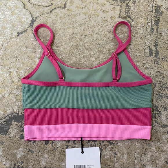 Beach Riot Eva Ribbed Sports Colorblock Bikini Top - Picture 4 of 6